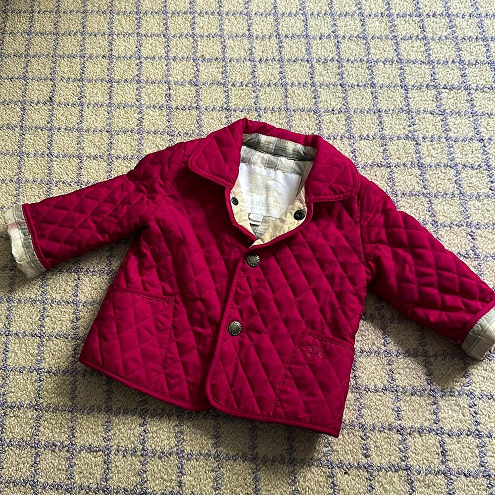 Burberry - quilted jacket - dark pink